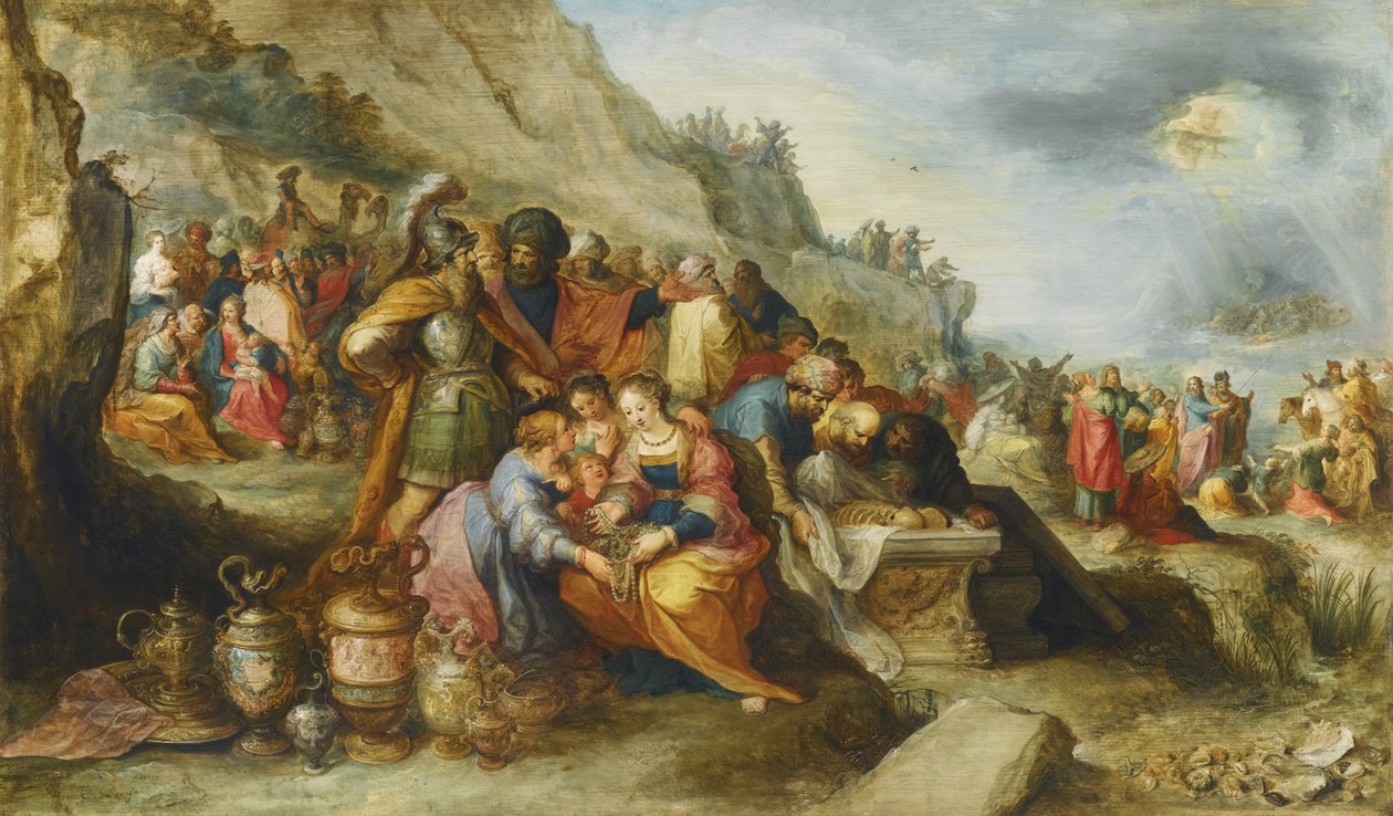 الإسرائيليون ، بعد عبور البحر الأحمر ، في قبر البطريرك جوزيف ، 1630 بواسطة فرانس فرانكن الأصغر