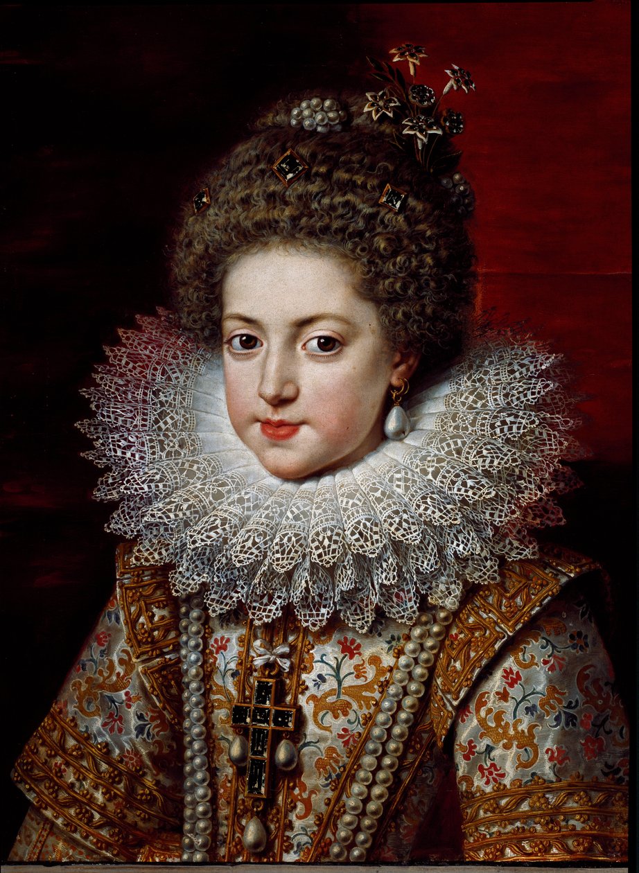 صورة إليزابيث من فرنسا (إليزابيث من بوربون) ، حوالي عام 1611 (لوحة) بواسطة فرانس بوربوس