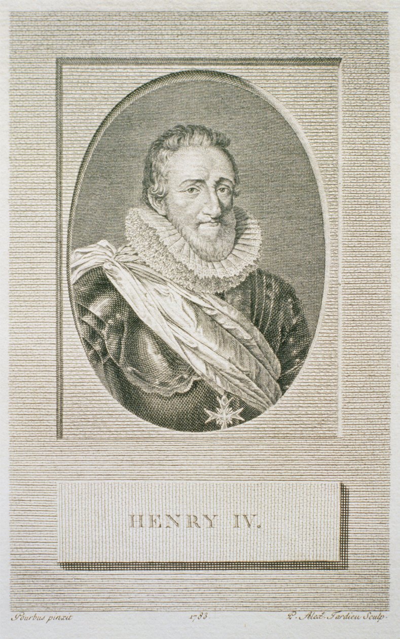 هنري الرابع (1553-1610) ، محفور بواسطة بيير ألكسندر تارديو (1756-1844) ، 1783 بواسطة فرانس الثاني بعد بوربوس
