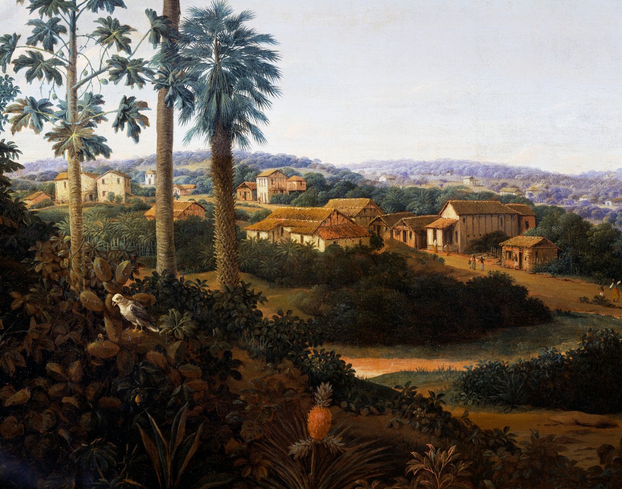 Serinhaem village in Brazil or The home of a sugar cane planter in Brazil (oil on canvas) بواسطة وظيفة فران
