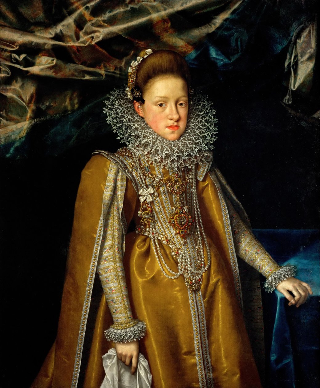 صورة الأرشيدوقة ماريا مادالينا من النمسا 1587-1631 ، دوقة توسكانا الكبرى ، كاليفورنيا 1604 بواسطة فرانس بوربوس الأصغر