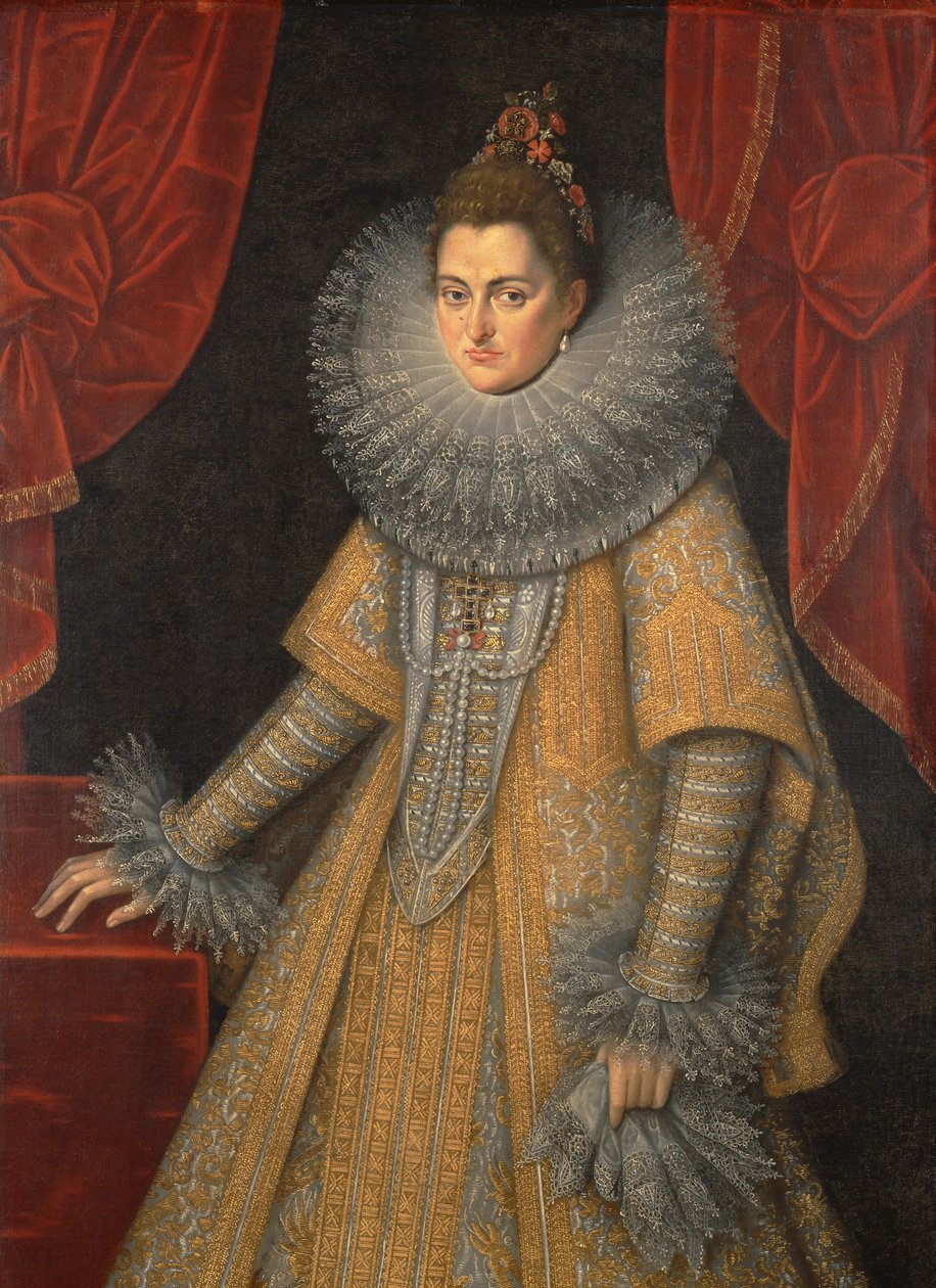 صورة إنفانتا إيزابيلا كلارا يوجينيا من إسبانيا 1566-1633 ، ج. 1598 بواسطة فرانس بوربوس الأصغر