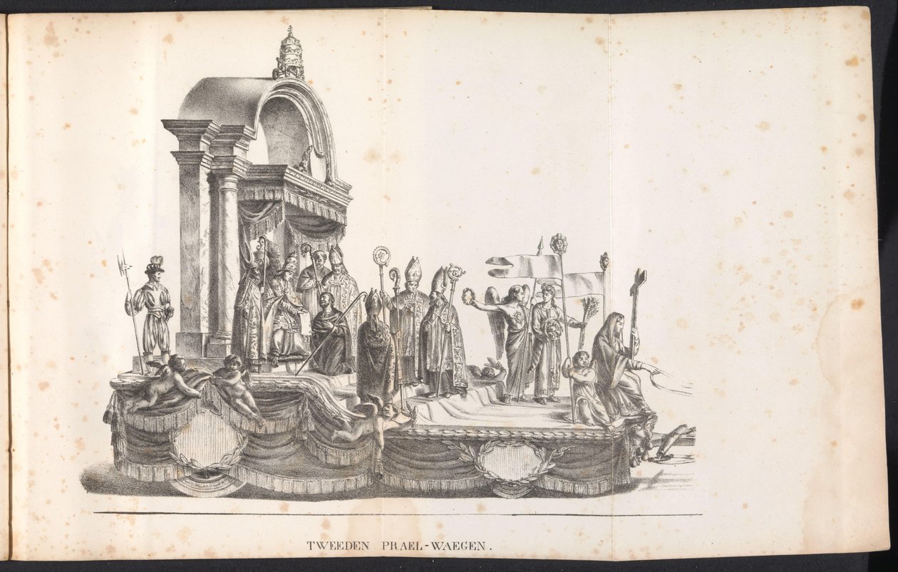 الطفو الثاني في موكب القديس رومبوت ، 1825 Tweeden Prael-Waegen (العنوان على الكائن) بواسطة فرانس فيرفلويت