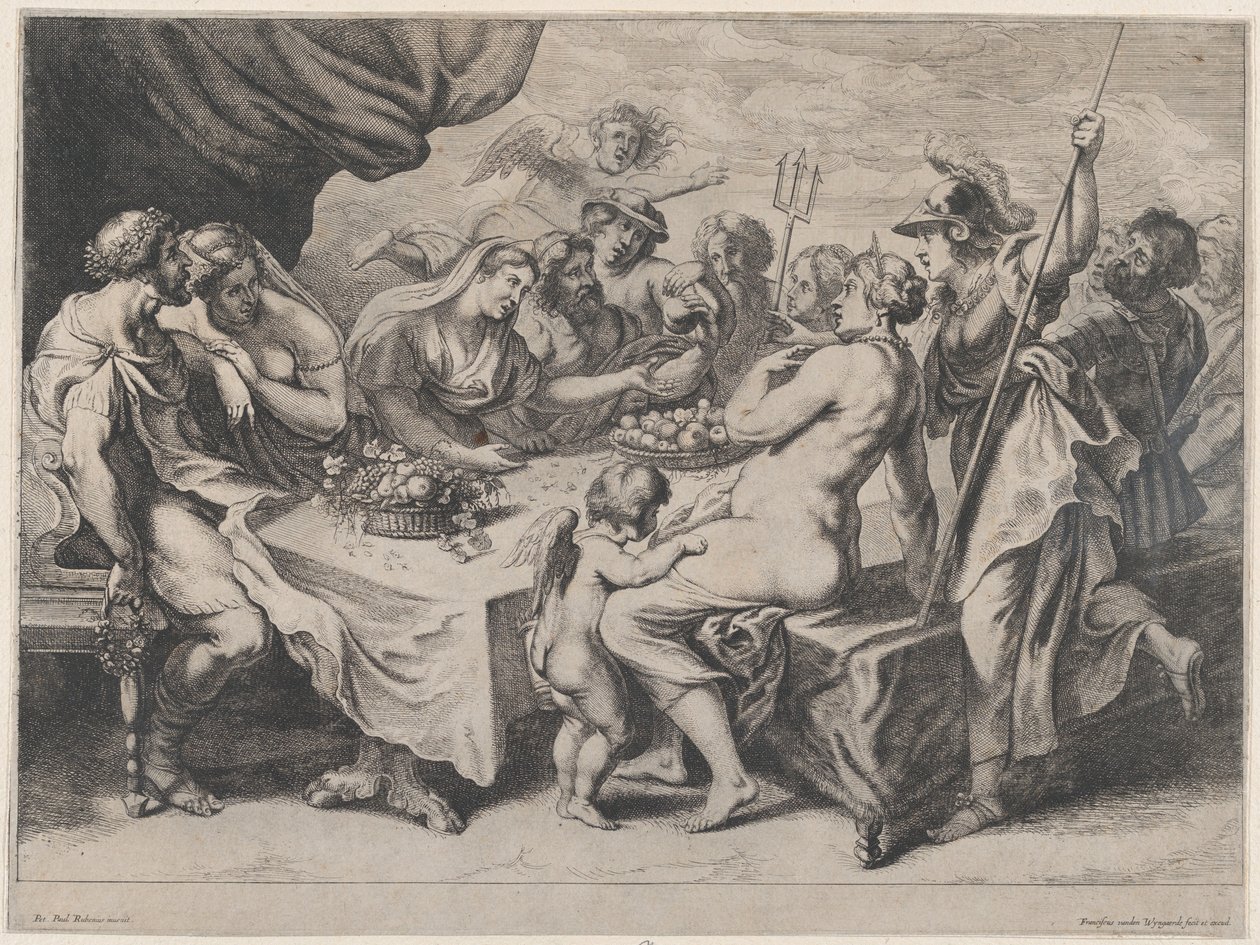 عيد زفاف بيليوس وتيتيس ، 1636-1679. بواسطة فرانس فان دن وينجايردي