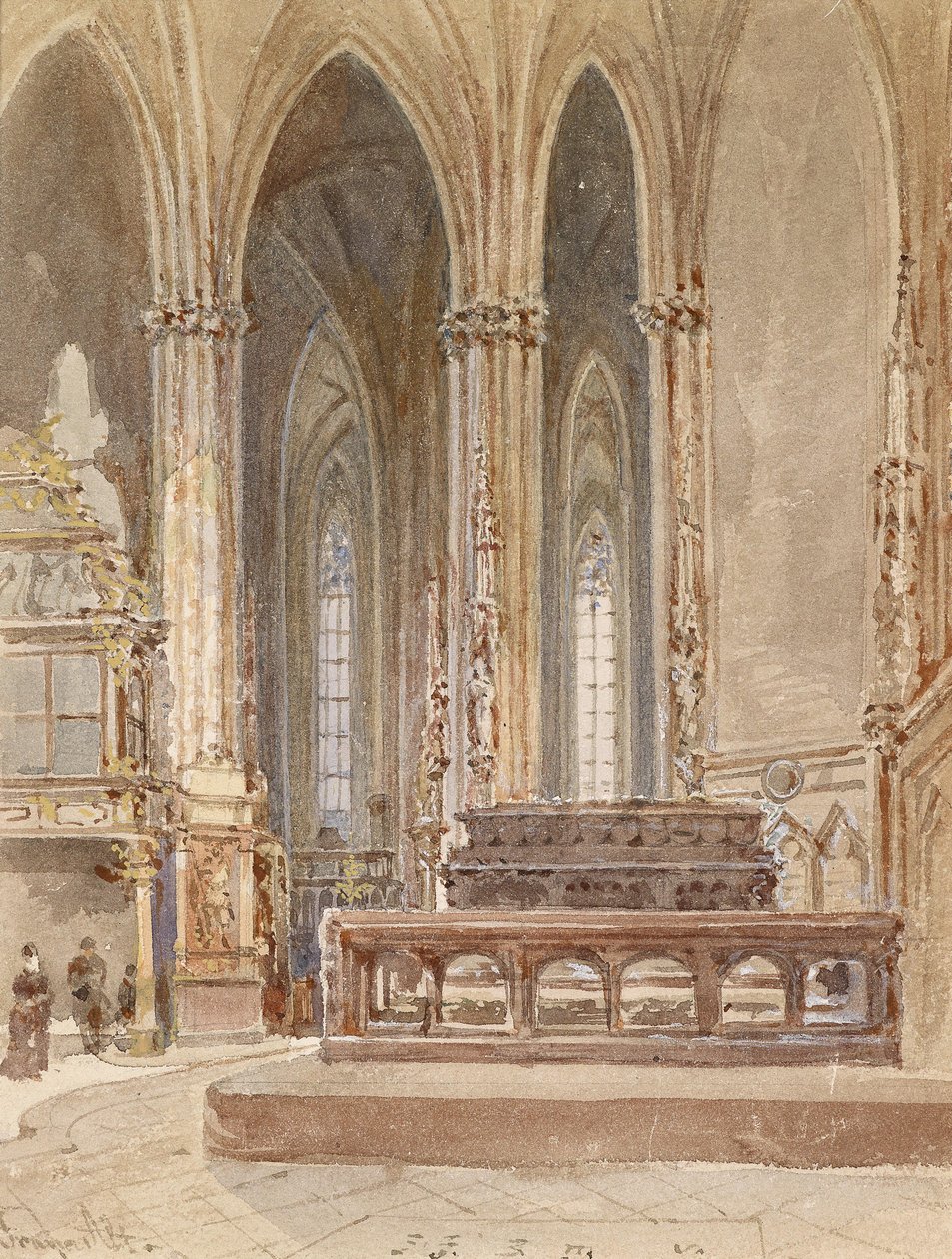 النصب التذكاري لفريدريش الثالث في Stefanskirche بواسطة فرانز البديل
