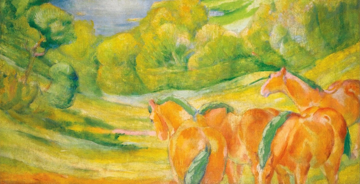 منظر طبيعي كبير باللغة الألمانية: Groe Landschaft In بواسطة فرانز مارك