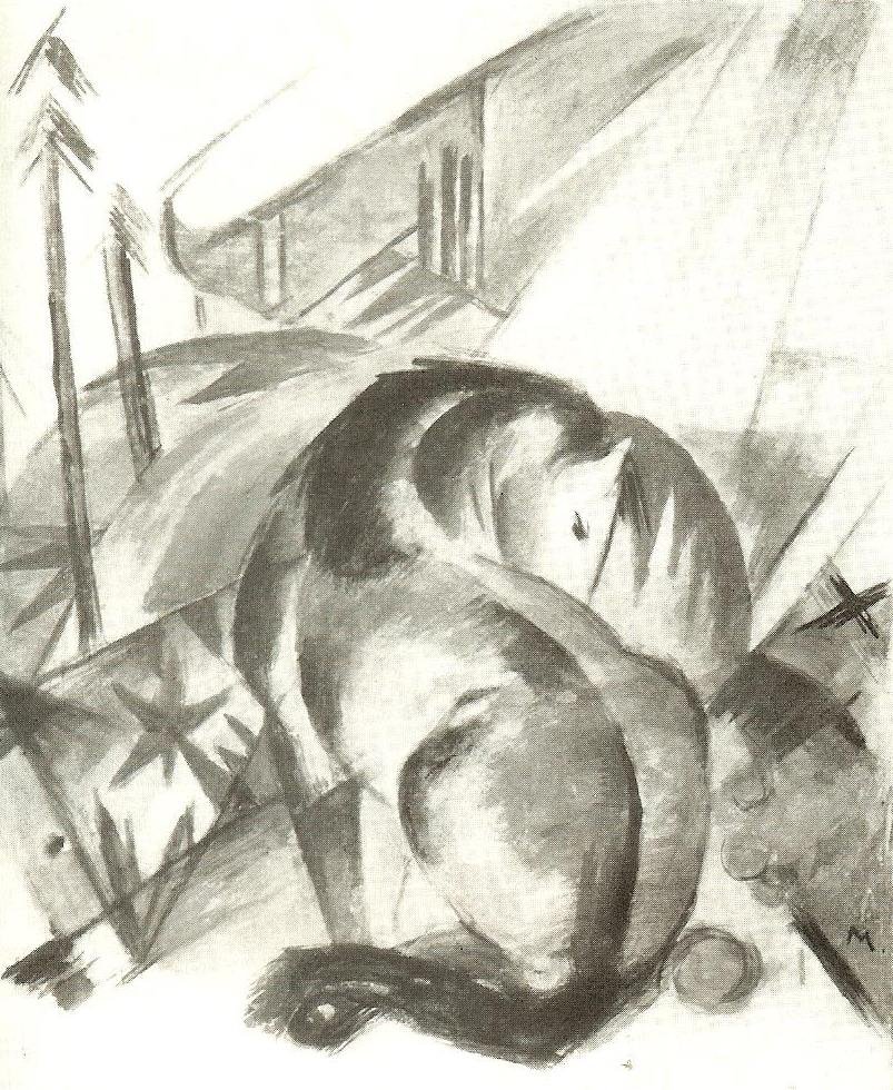 حصان بواسطة فرانز مارك
