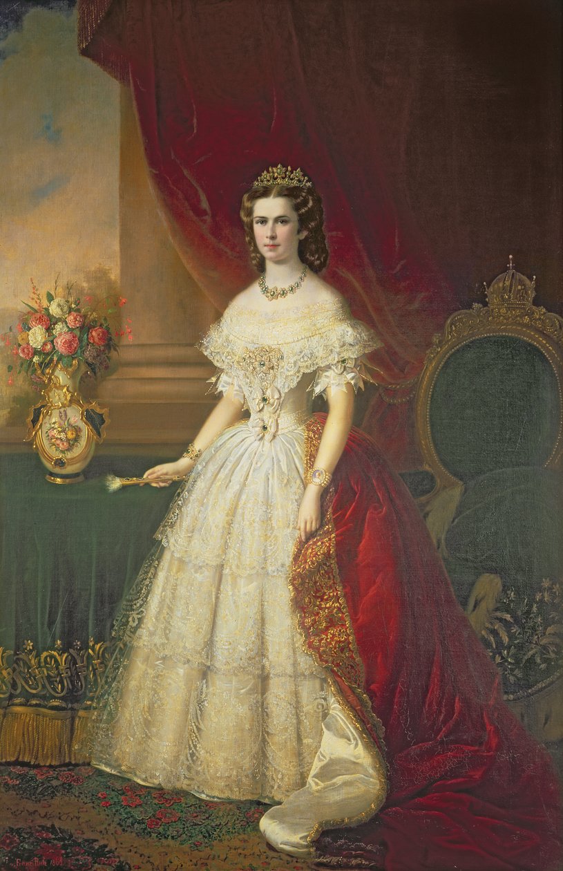 الإمبراطورة إليزابيث بافاريا (1837-1898) ، 1863 بواسطة فرانز روس