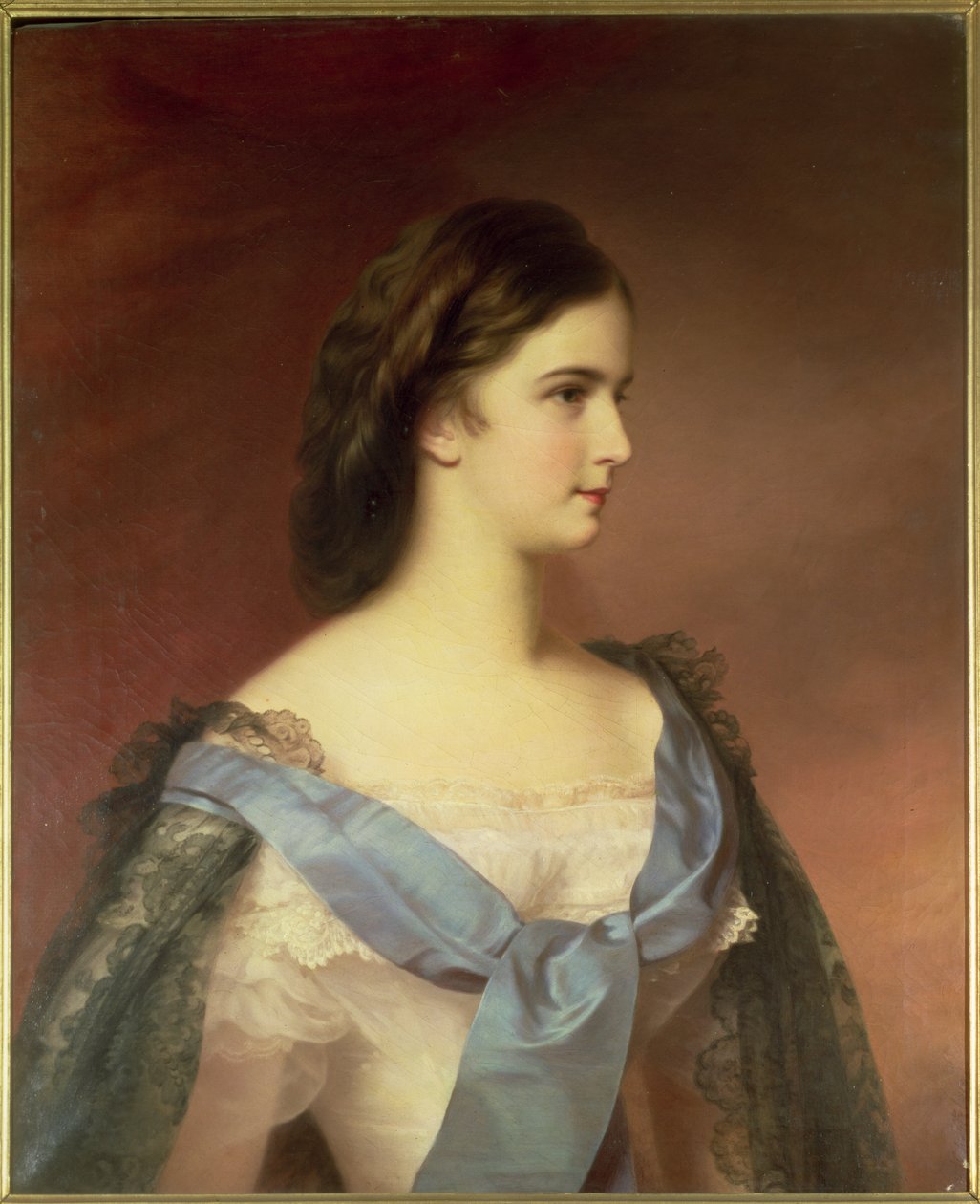 الإمبراطورة إليزابيث بافاريا (1837-1898) كامرأة شابة بواسطة فرانز شروتبرج