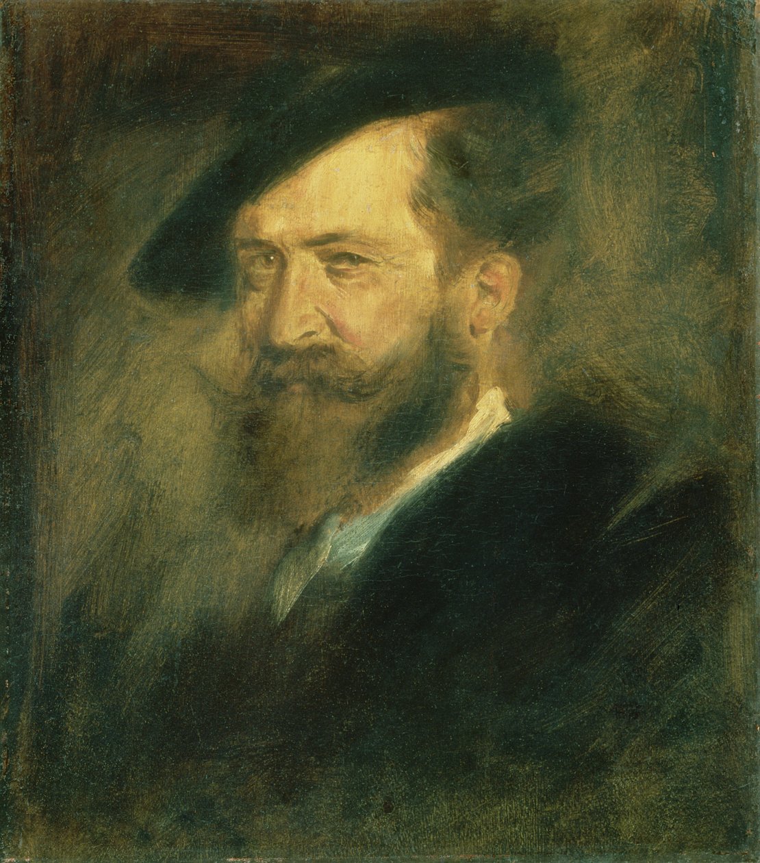 صورة للفنان فيلهلم بوش (1832-1908) ، ص 1878 بواسطة فرانز سيراف فون لينباخ