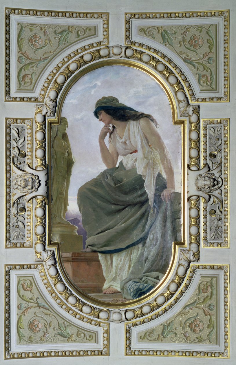 شخصية مجازية للميثولوجيا ، 1890 (رسم السقف) بواسطة فرانز زافير سيم