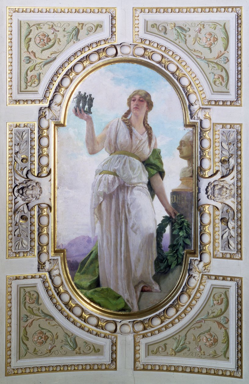 شخصية رمزية من المسكوكات ، 1890 (رسم السقف) بواسطة فرانز زافير سيم