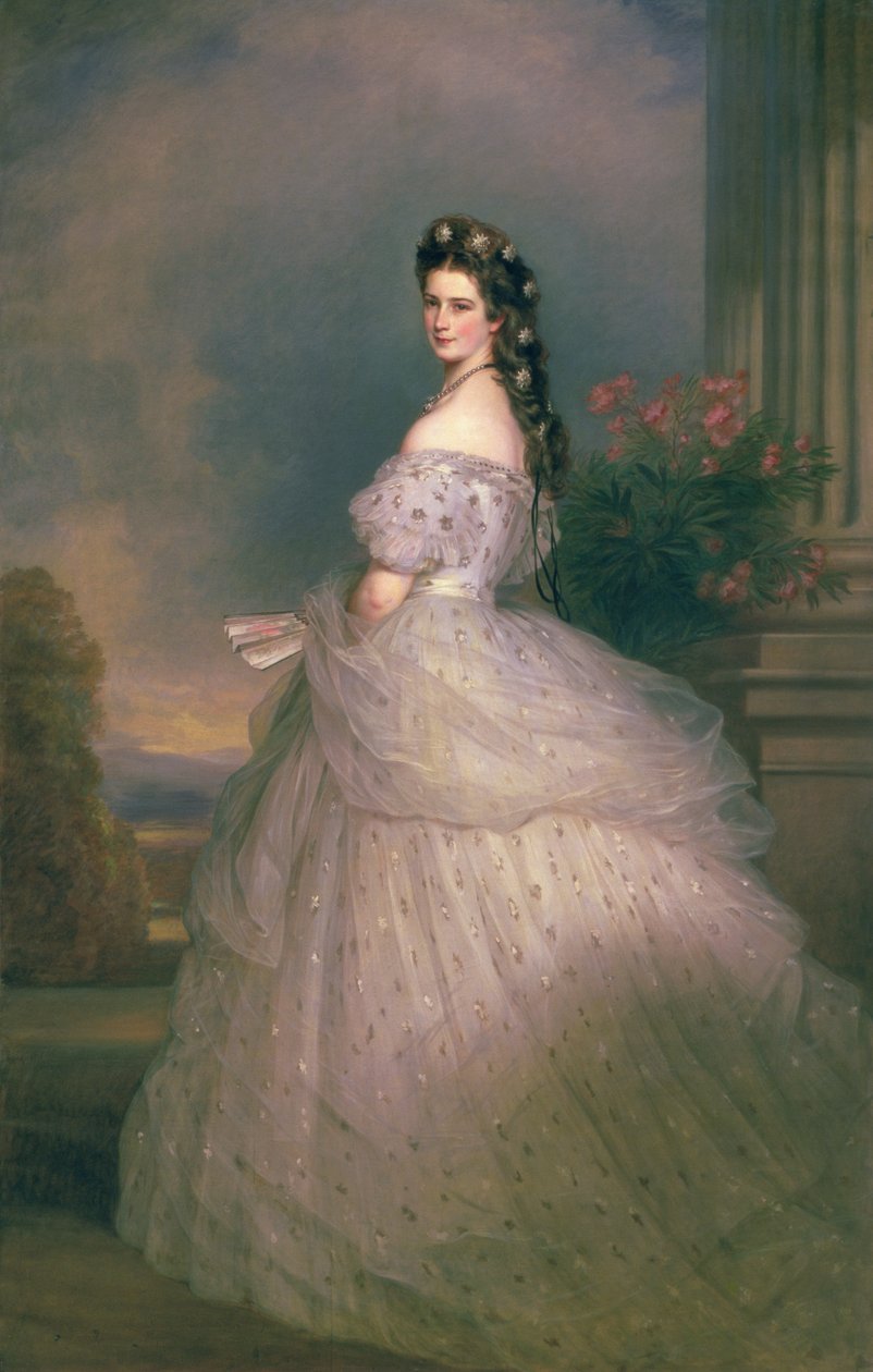 إليزابيث بافاريا (1837-1898) ، إمبراطورة النمسا ، زوجة الإمبراطور فرانز جوزيف من النمسا (1830-1916) بواسطة فرانز كزافييه وينترهالتر