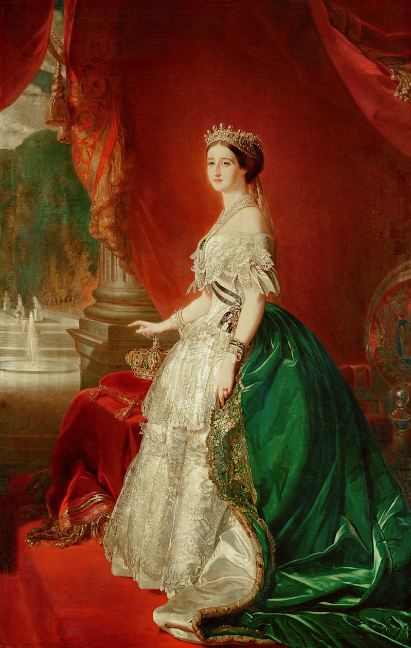 الإمبراطورة أوجيني من فرنسا (1826-1920) زوجة نابليون بونابرت الثالث (1808-73) بواسطة فرانز كزافييه وينترهالتر