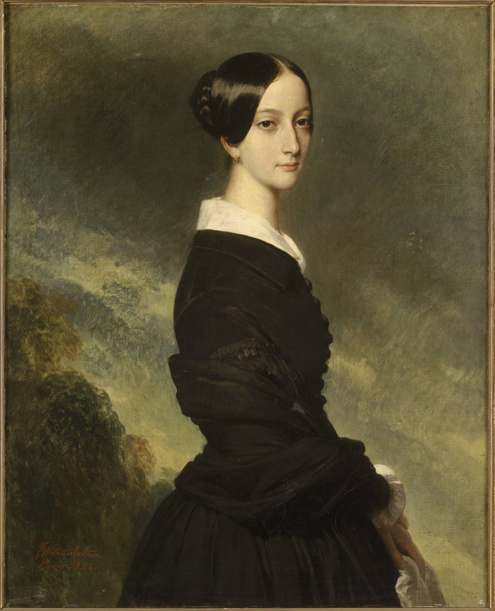 Francisca de braganca بواسطة فرانز كزافييه وينترهالتر