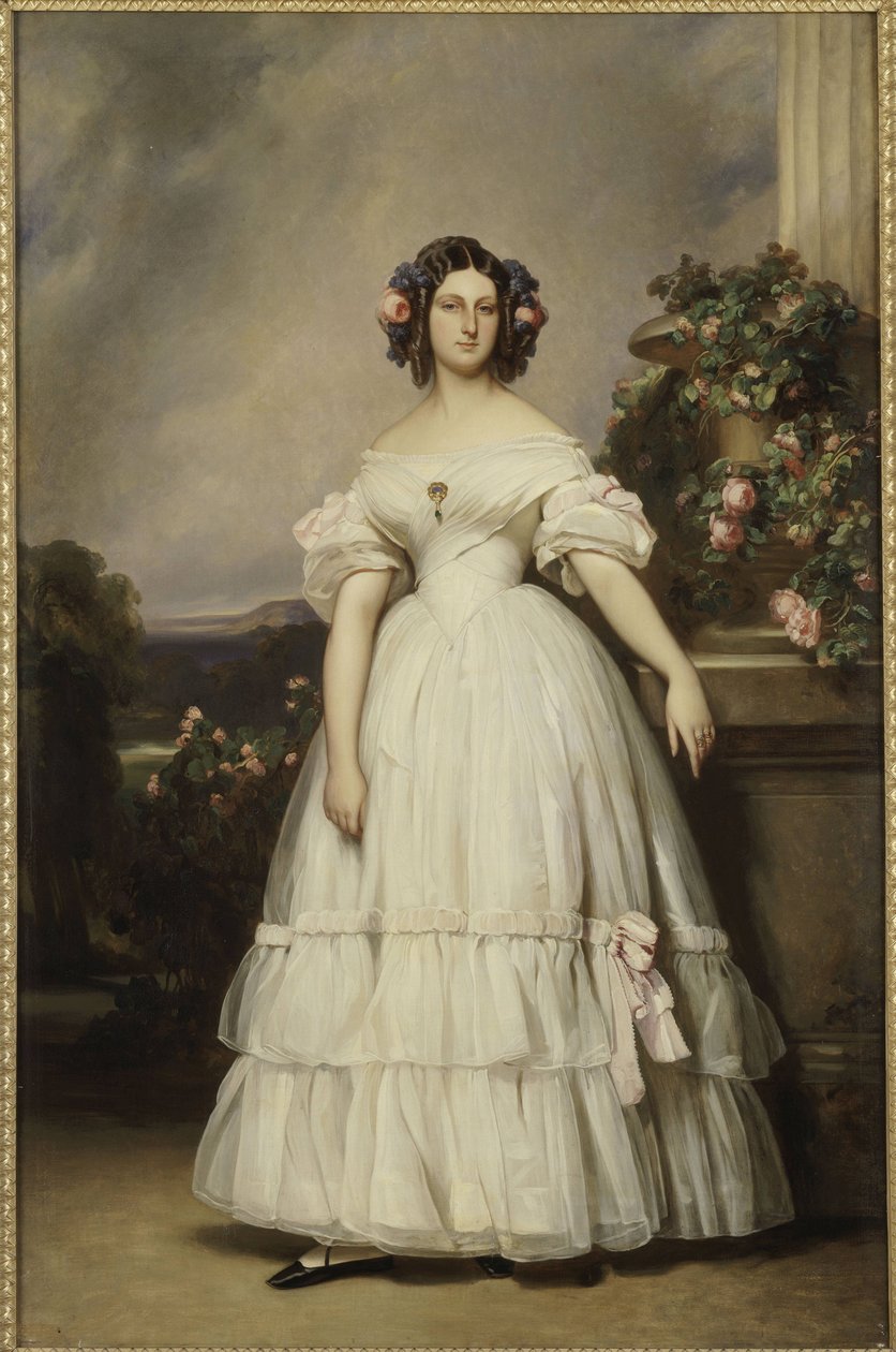 صورة للأميرة كليمنتين أورليانز (1817-1907) بواسطة فرانز كزافييه وينترهالتر