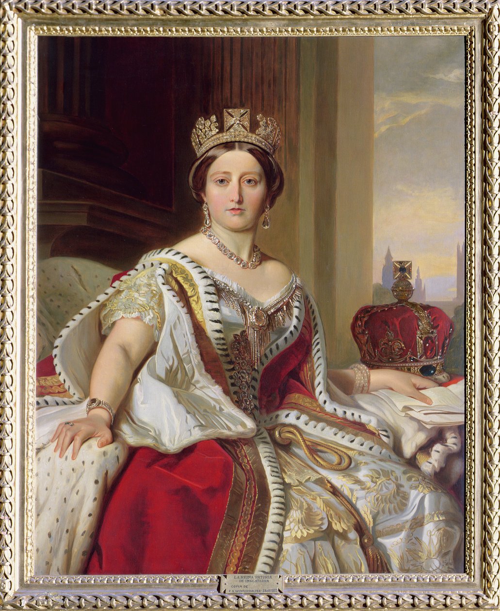 صورة الملكة فيكتوريا (1819-1901) 1859 بواسطة فرانز كزافييه وينترهالتر
