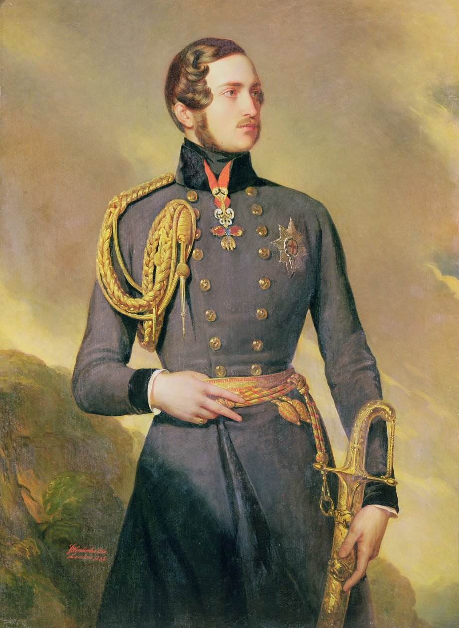 بورتريه أمير حرم ألبرت ساكس - كوبورغ - جوثا (1819-1861) ، 1842 بواسطة فرانز كزافييه وينترهالتر