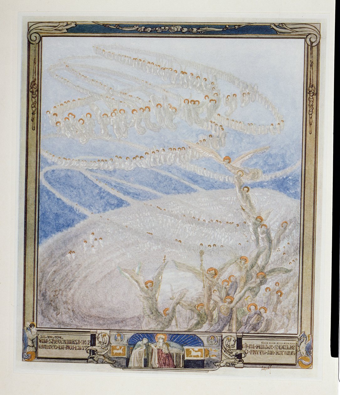 رسم توضيحي من الكوميديا الإلهية لدانتي ، الجنة ، كانتو XXX ، 1921 بواسطة فرانز فون بايروس