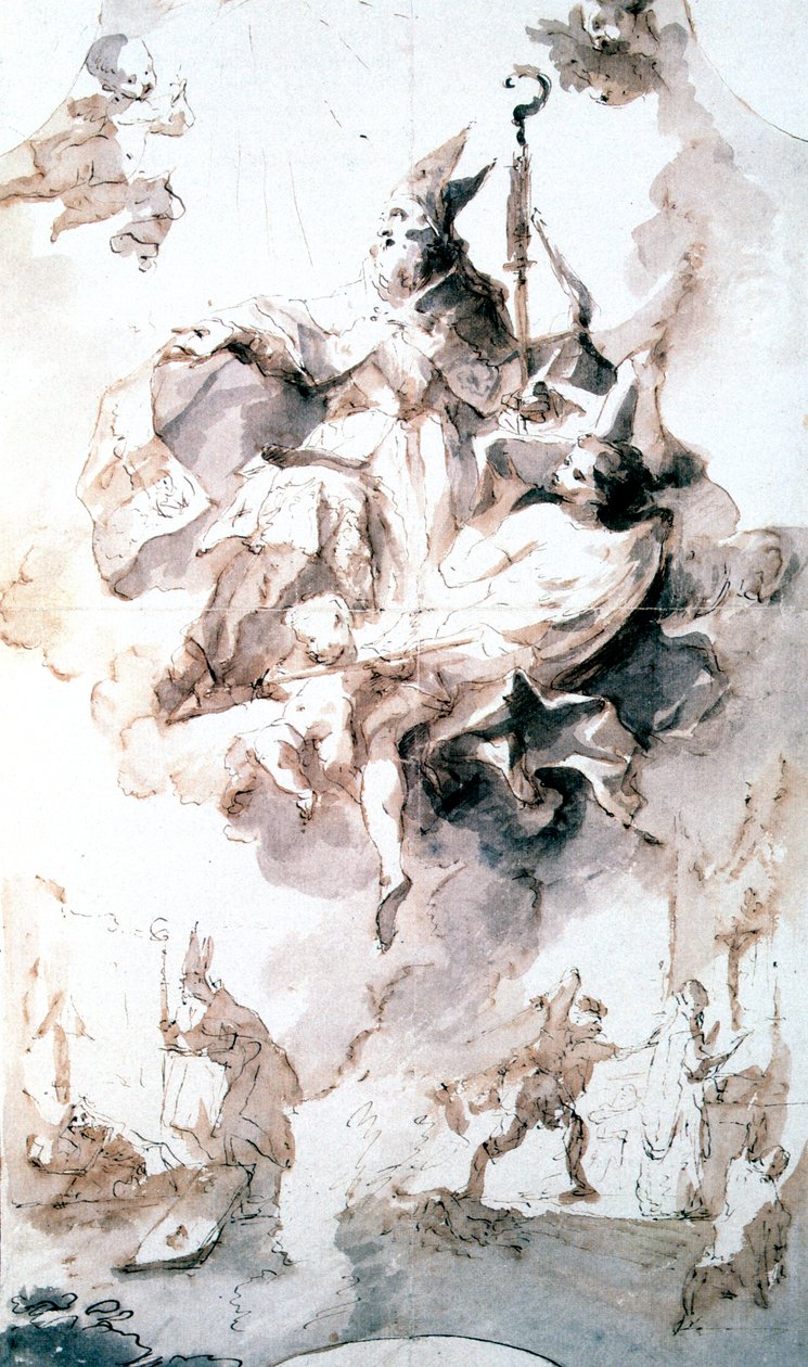 تتويج مجد القديس ستانيسلاس ، c1744-1796 بواسطة فرانز انطون مولبرتش