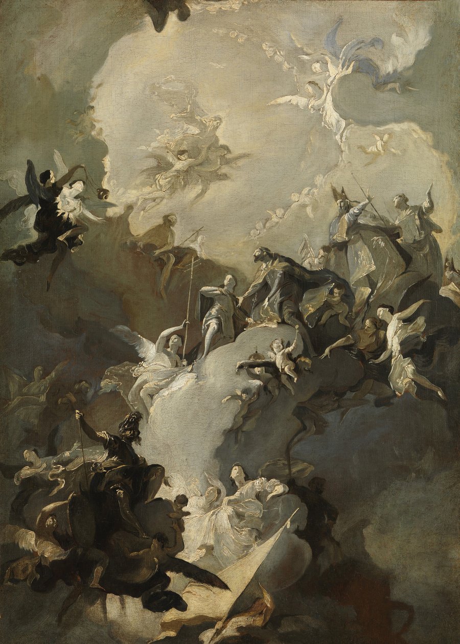 تمجيد القديسين المجريين ، كاليفورنيا. 1772-73. بواسطة فرانز انطون مولبرتش
