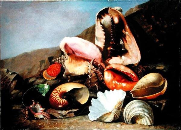 لا تزال حياة القذائف (زيت على قماش) بواسطة فرانز أنتون فون شيدل