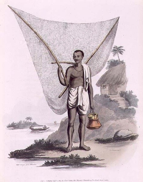 صياد هندي ، نقش بواسطة توماس فيفاريس (1735-90) حانة. بواسطة إدوارد أورم بواسطة فرانز بالتازار (بعد) سولفينس