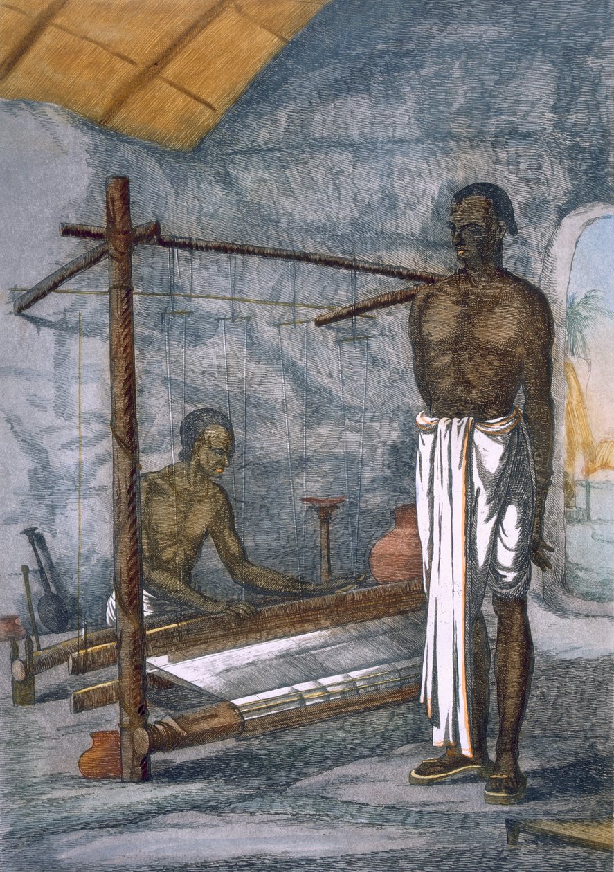 ويفر ، من "الهندوس ، أو وصف أخلاقهم وأزيائهم واحتفالاتهم" ، ج .1808-12 (النقش الملون) بواسطة فرانز بالتازار سولفينز
