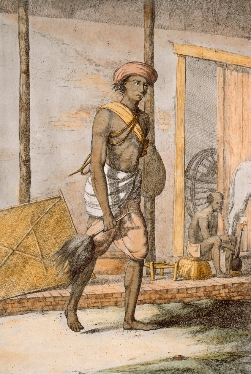 العريس ، من "الهندوس ، أو وصف أخلاقهم وأزيائهم واحتفالاتهم" ، ص 1808-12 (النقش الملون) بواسطة فرانز بالتازار سولفينز