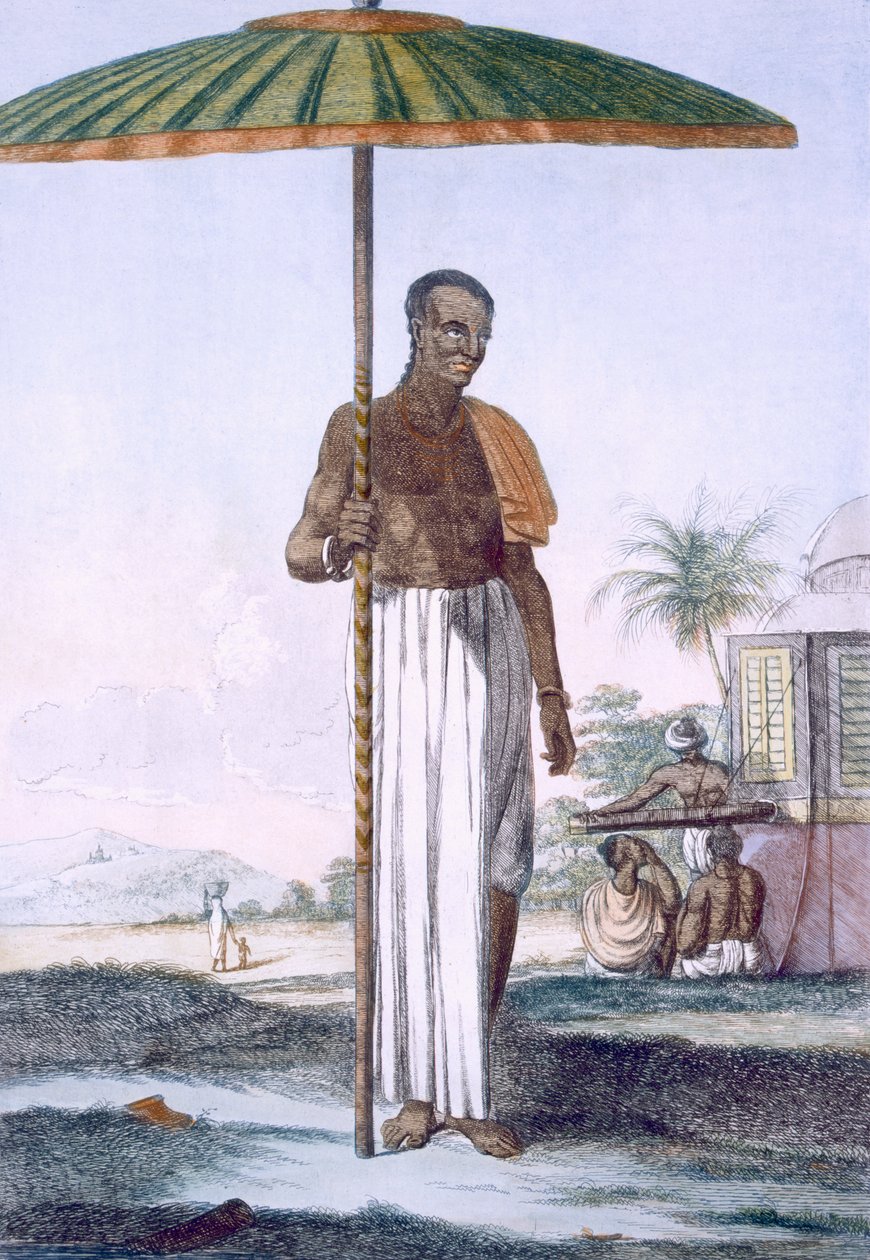 بورتر من طائفة أوريا ، من "الهندوس أو وصف أخلاقهم وعاداتهم واحتفالاتهم" ، الحانة. 1808-12 (النقش الملون) بواسطة فرانز بالتازار سولفينز