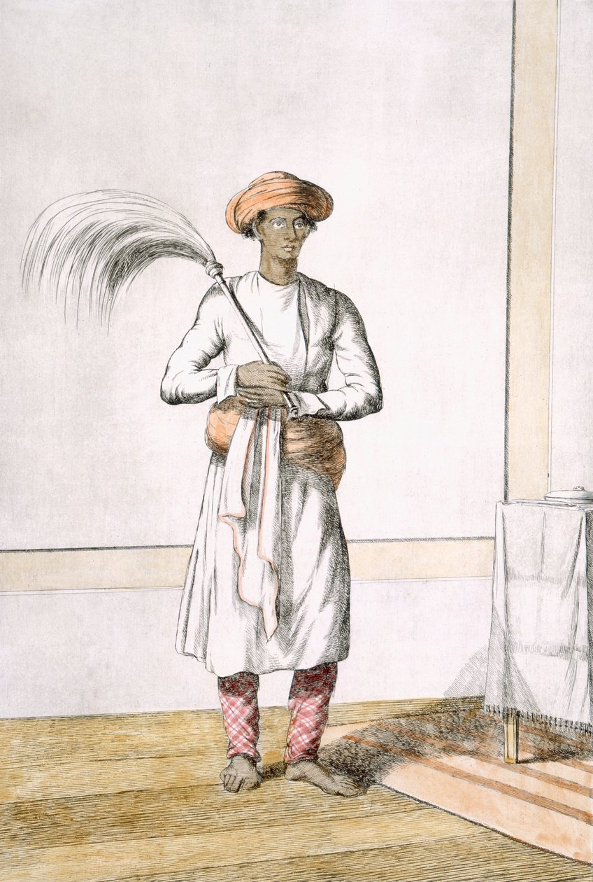 خفقت حاملها ، من "الهندوس ، أو وصف أخلاقهم وأزيائهم واحتفالاتهم" ، ج .1808-12 (حفر ملون) بواسطة فرانز بالتازار سولفينز