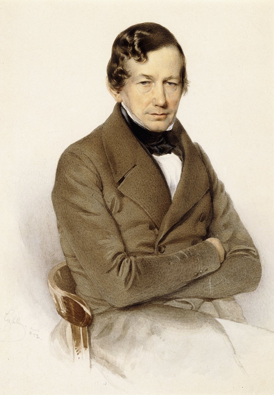 صورة أنطون ديابيللي ، جالس نصف طول ، 1842 بواسطة فرانز إيبل
