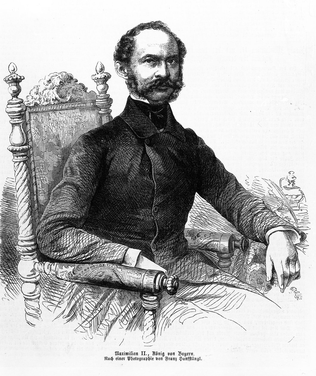 ماكسيميليان الثاني (1811-64) ، ملك بافاريا بواسطة فرانز هانفستاينجل