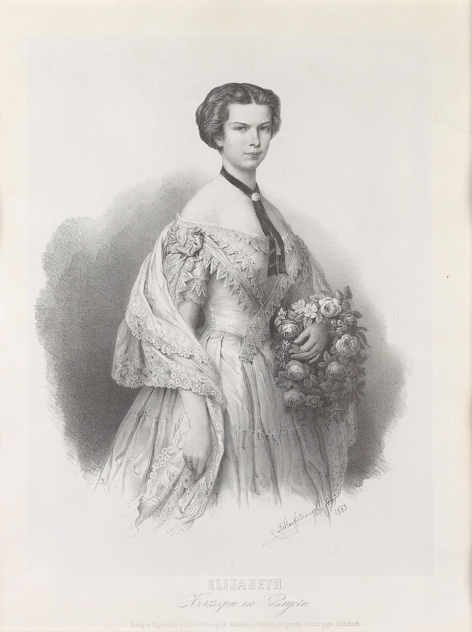 صورة الإمبراطورة إليزابيث من النمسا ، 1853. بواسطة فرانز هانفستاينجل
