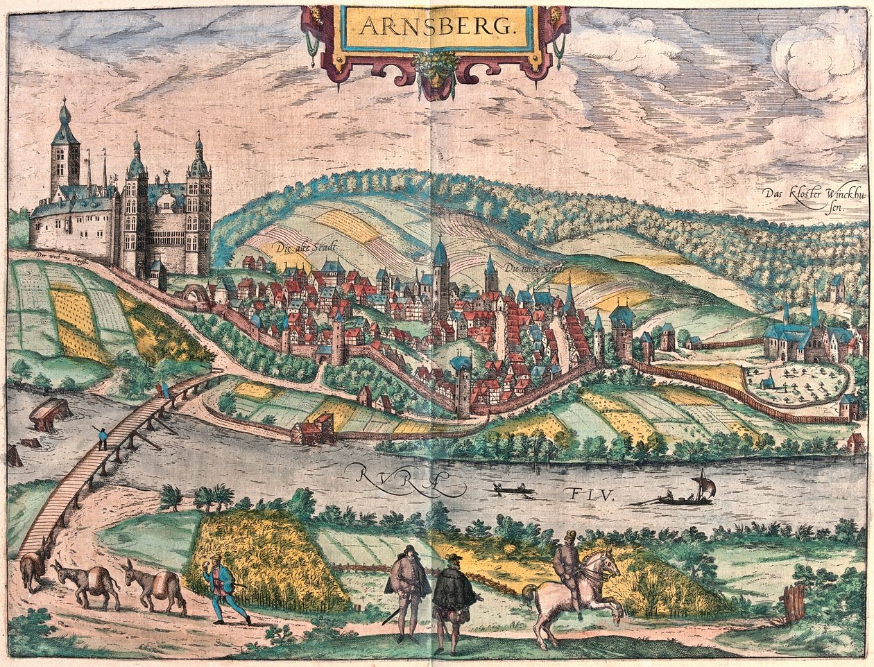 Arnsberg ، ألمانيا (نقش بواسطة فرانز هوجينبرغ