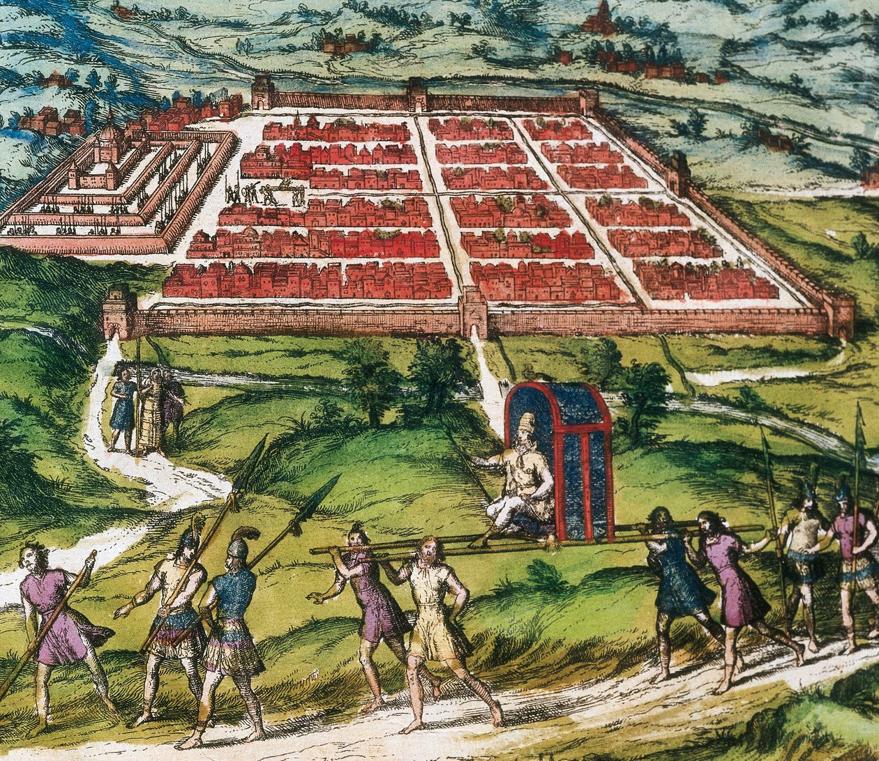 صورة كوزكو ، المركز الرئيسي لحضارة الإنكا (بيرو حاليًا) من "Civitates Orbis Terrarum" بواسطة Braun و Hogenberg بواسطة فرانز هوجينبرغ