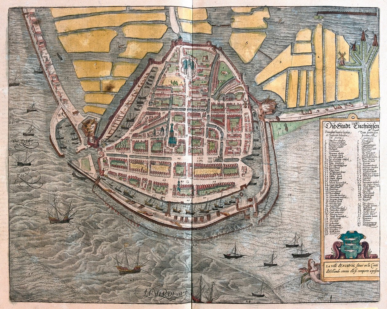 Enkhuizen ، هولندا (نقش بواسطة فرانز هوجينبرغ