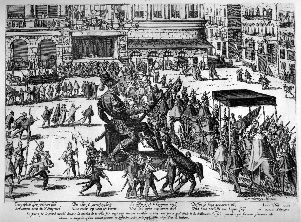 دخول هرقل فرانسوا دوق آلانسون (1554-84) في أنتويرب ، 19 فبراير 1582 بواسطة فرانز هوجينبرغ