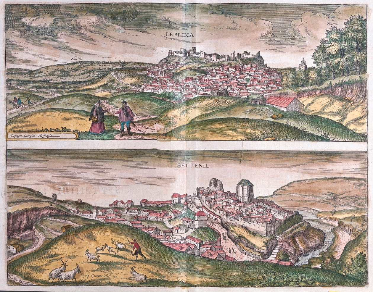 Lebrija and Setenil - أسبانيا (نقش بواسطة فرانز هوجينبرغ