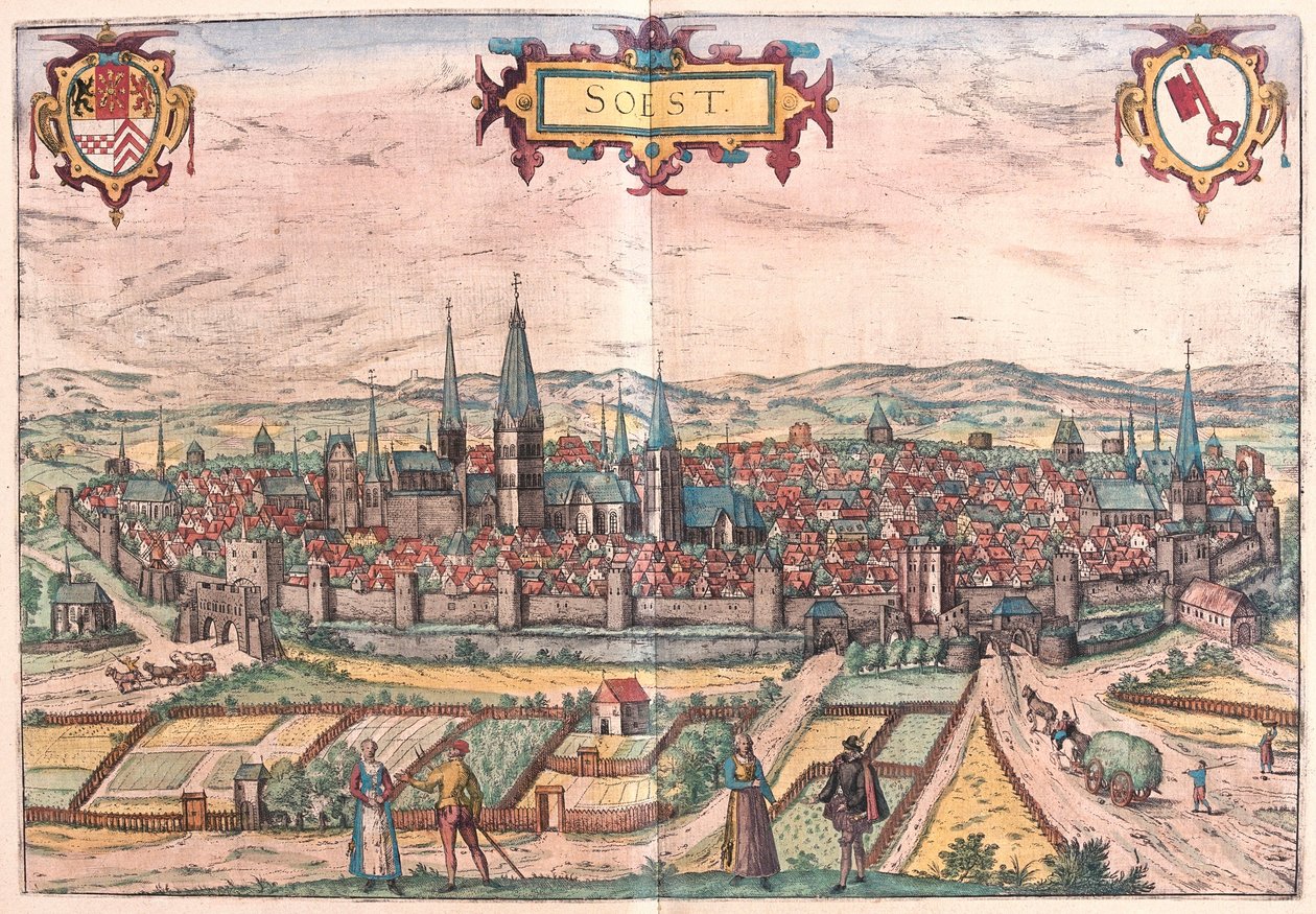 Soest ، ألمانيا (نقش بواسطة فرانز هوجينبرغ