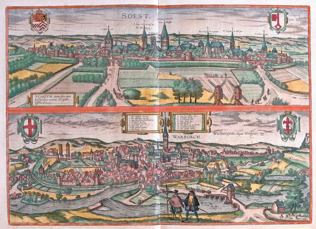 Soest and Warburg ، ألمانيا (نقش بواسطة فرانز هوجينبرغ