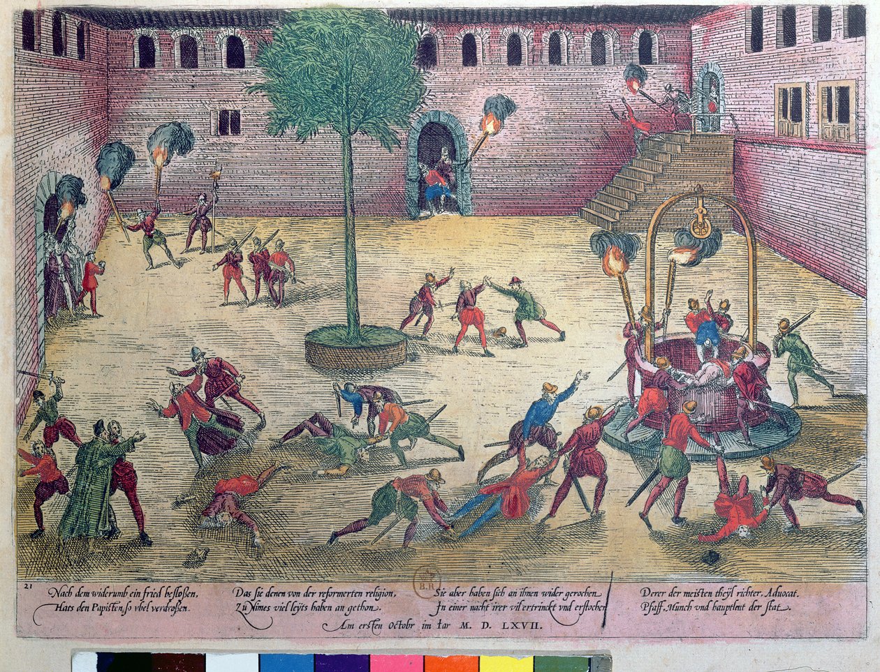 ال "Michelade" في نيم في 29 و 30 سبتمبر 1567 بواسطة فرانز هوجينبرغ