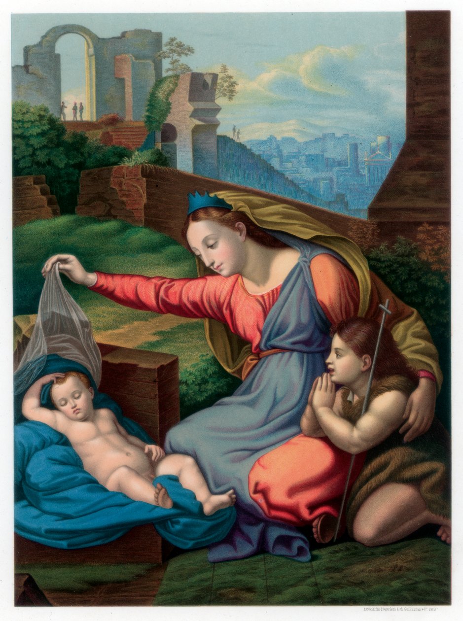 مادونا من التاج الأزرق ، 1510-1511 1870. بواسطة فرانز كيلرهوفن