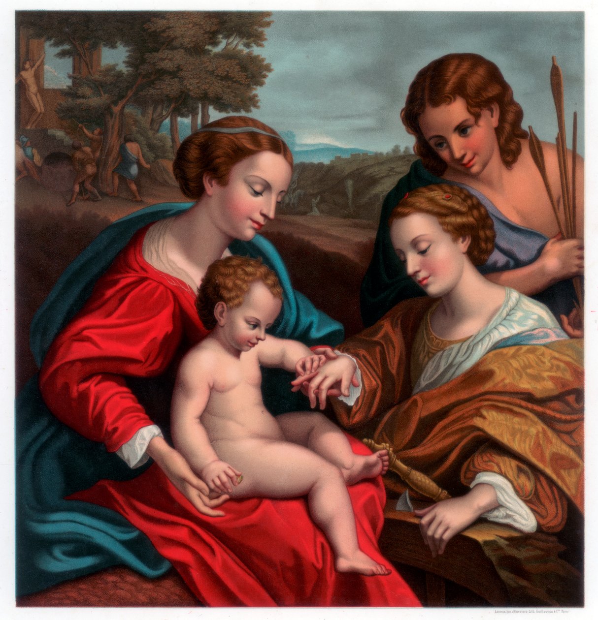 الزواج الصوفي لسانت كاترين ، 1526-1527 1870 بواسطة فرانز كيلرهوفن