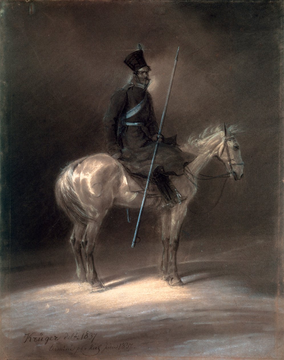 القوزاق على ظهور الخيل ، 1837. بواسطة فرانز كروجر