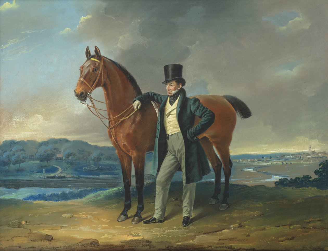 فيلهلم كريستيان بينيك فون غروديتزبرغ ، 1828 (باستيل على ورق موضوع على قماش) بواسطة فرانز كروجر