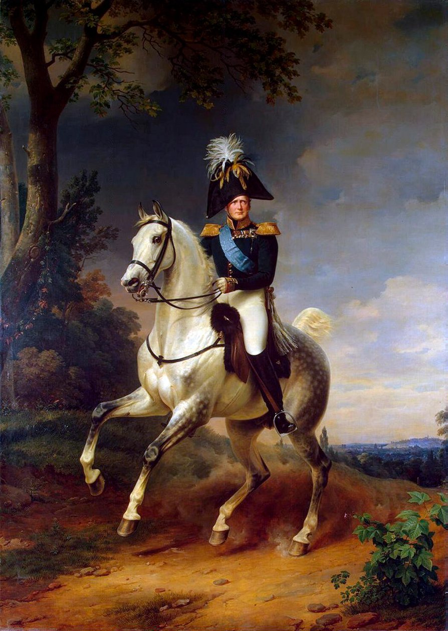"صورة الفروسية للإمبراطور ألكسندر الأول" ، 1777-1825 ، 1837. بواسطة فرانز كروغير