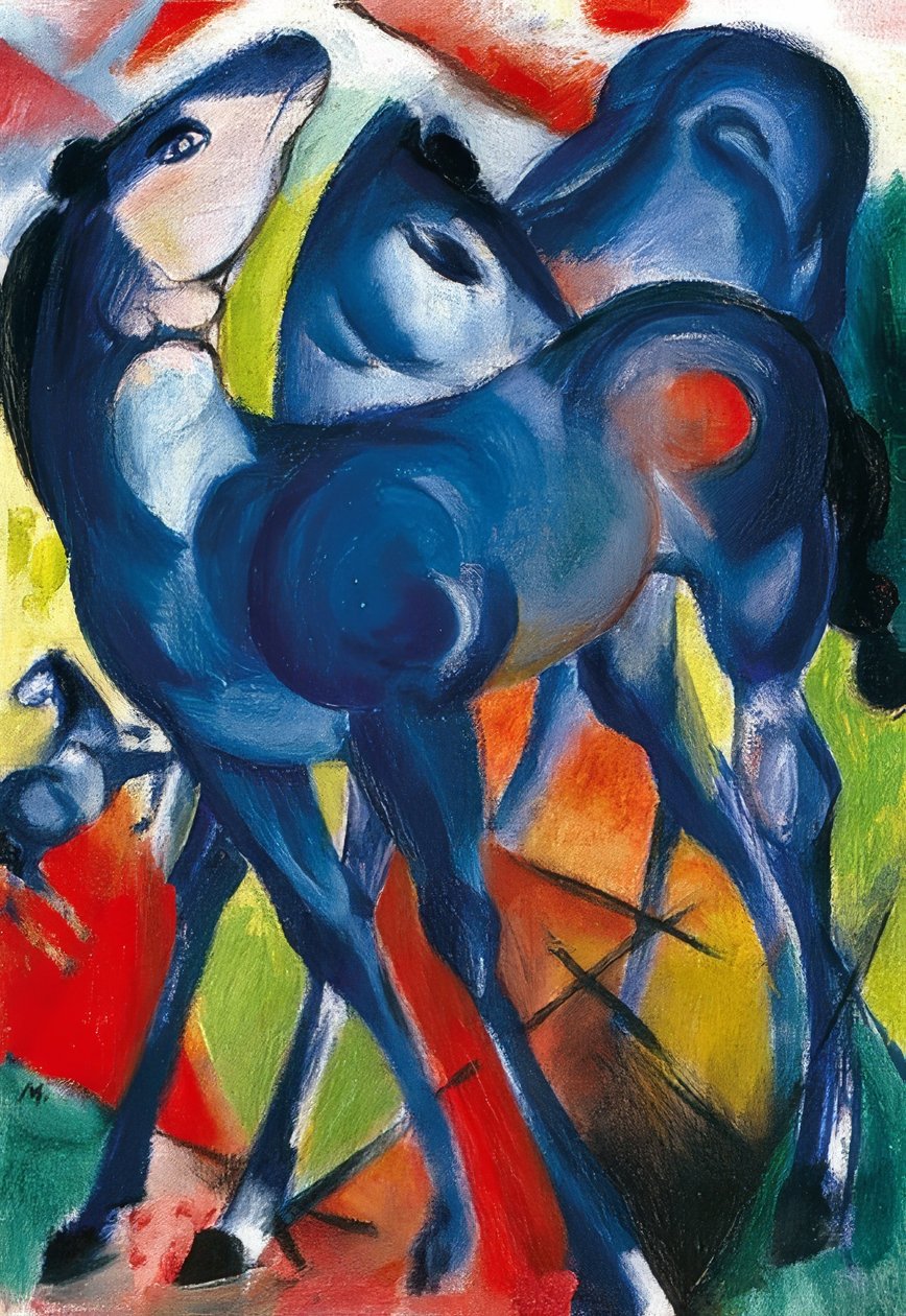 المهر الأزرق. 1913 بواسطة فرانز مارك