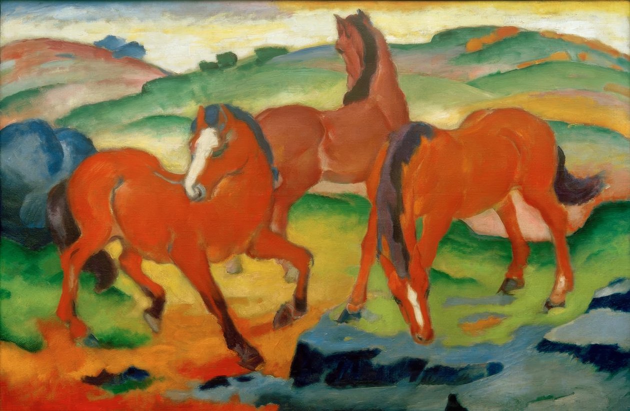 الخيول الحمراء (خيول الرعي الرابع) بواسطة فرانز مارك