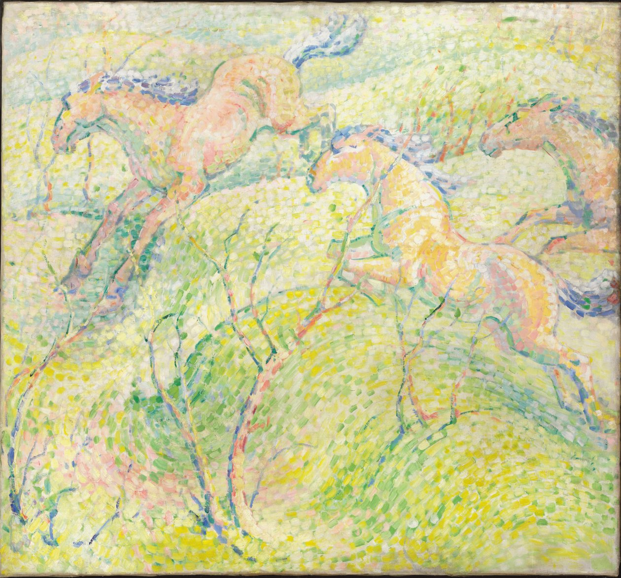 حصان القفز ، 1910 بواسطة فرانز مارك